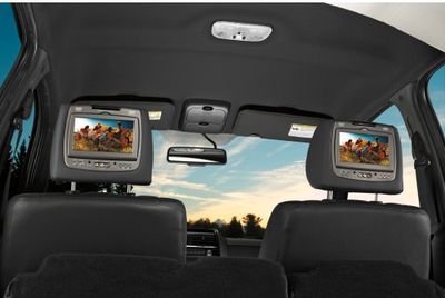 Ford DVD by INVISION - Dual Head Restraint, Cloth Camel VBL8Z-10E947-EB