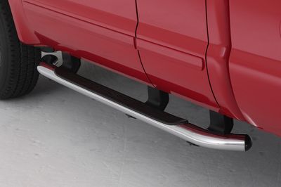 Ford Step Bars - 4 Inch Chromed Aluminum, Reg. Cab YC3Z-16450-CA