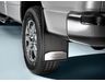 Ford FL3Z-16A550-B Splash Guards - Black with Stainless Steel Insert, Rear Pair, with Ford Oval Logo, Premium Flat