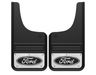 Ford VHL3Z-16A550-B Splash Guards - Gatorback by Truck Hardware, Front Pair, w/Ford Oval Black Decal
