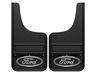 Ford VHL3Z-16A550-C Splash Guards - Gatorback by Truck Hardware, Front Pair, w/Ford Oval Black Wrap Decal