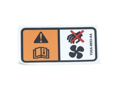 Ford XW4Z-8653-BA Decal - Radiator Fan Warning