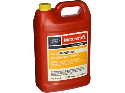 Genuine Ford Motorcraft Yellow Prediluted Antifreeze/Coolant - 1 Gallon, VC13DLG