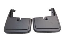 Ford FL3Z-16A550-AA Splash Guards - Molded, Front Pair, Carbon Black, With Wheel Lip Molding