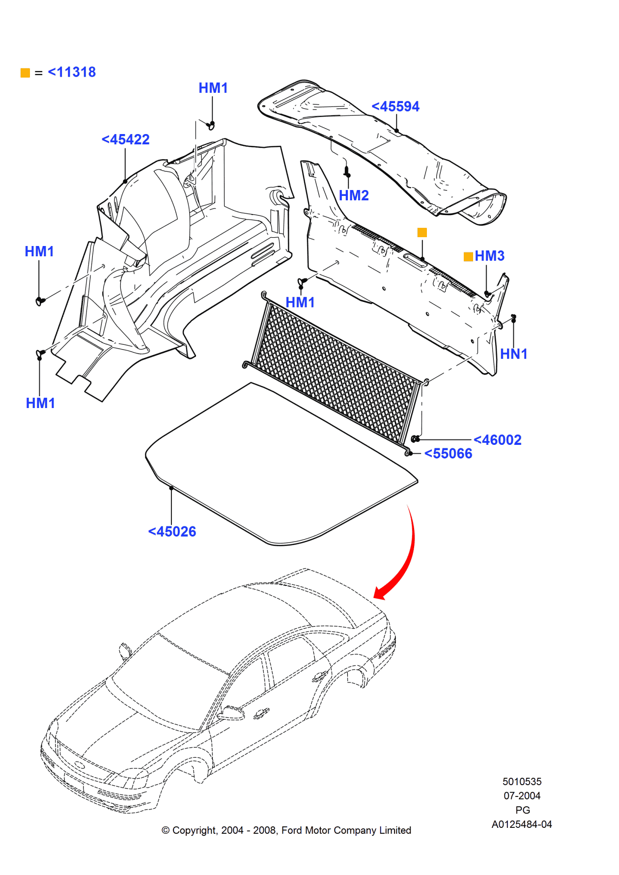Ford 5G1Z-5411318-ABA Plate - Door Scuff
