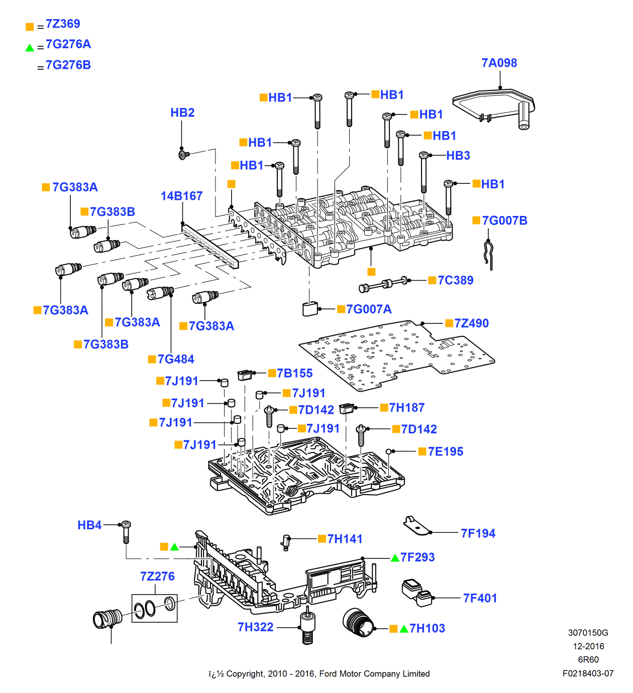 Ford 6L2Z-7C389-BA Valve Assembly