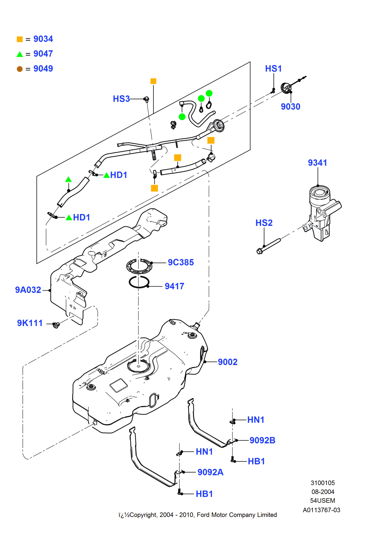 Ford -N807605-S439 Screw And Lockwasher Assembly