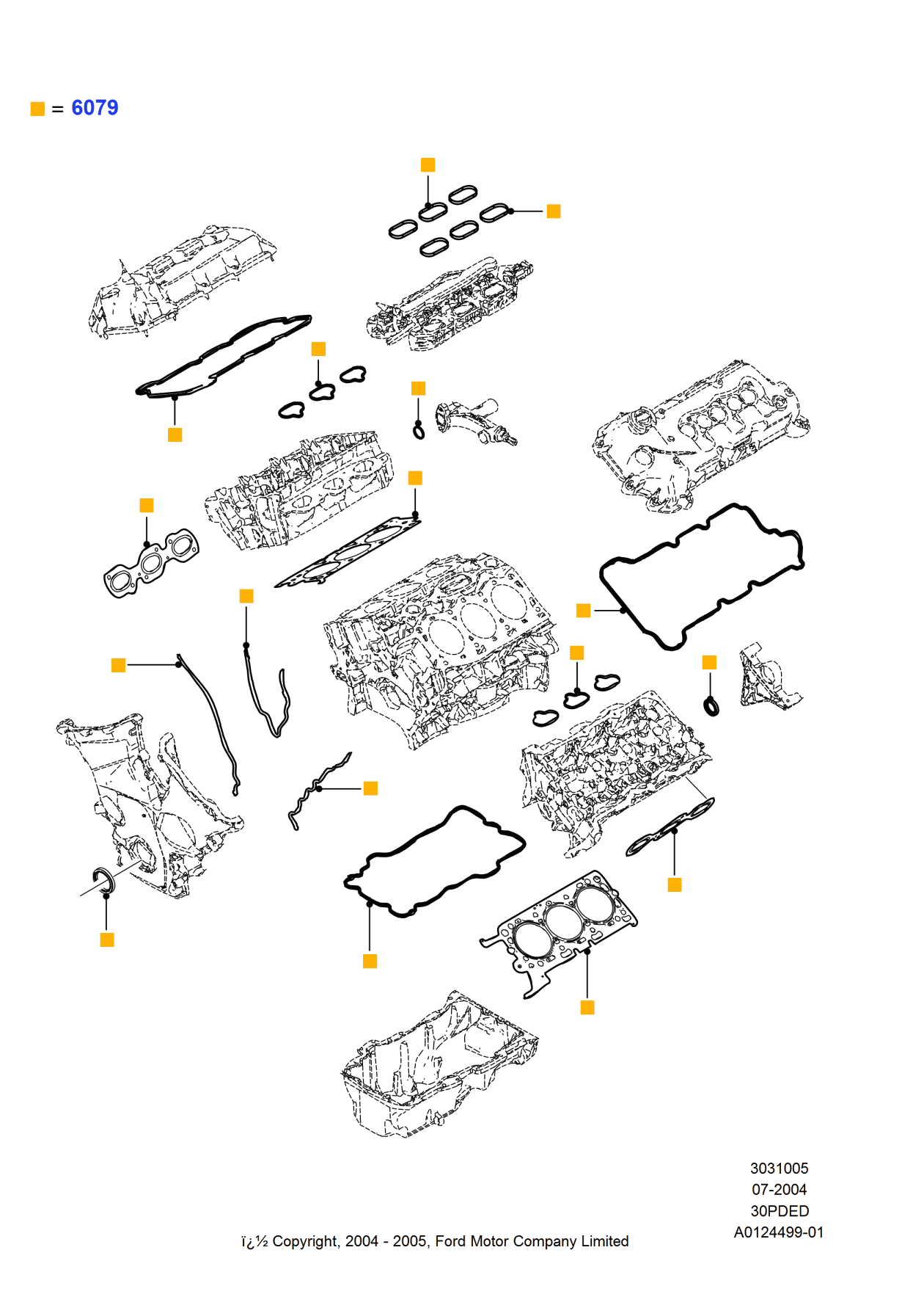 Ford 5F9Z-6079-AA Kit - Gasket