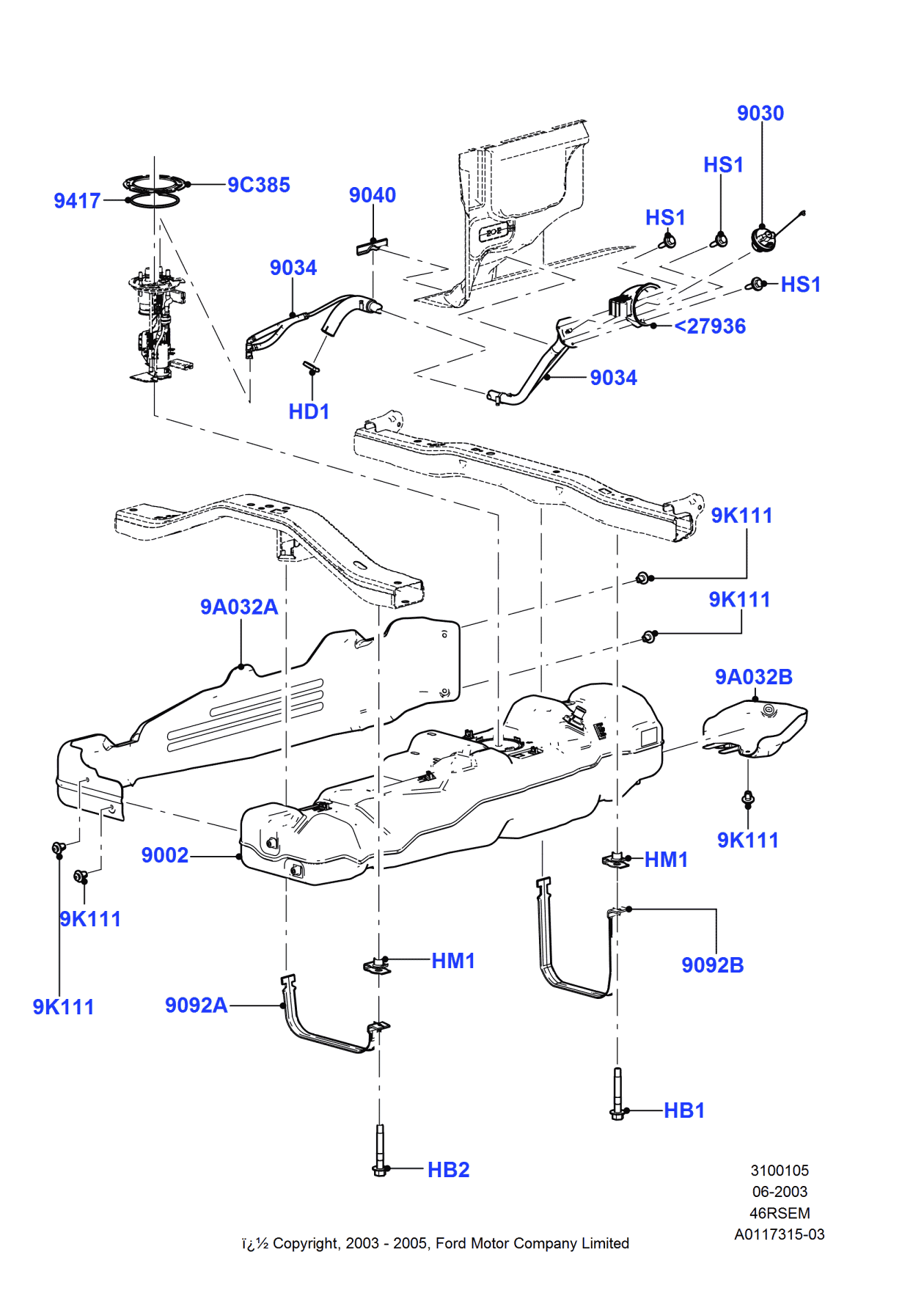 Ford 4L3Z-9276-AAFC Gasket