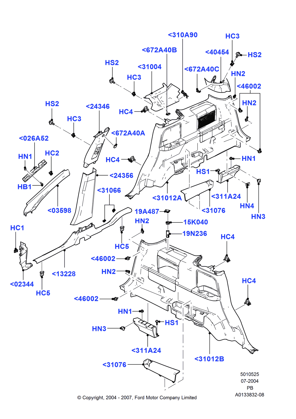 Ford 5F9Z-74026A53-AA Bracket