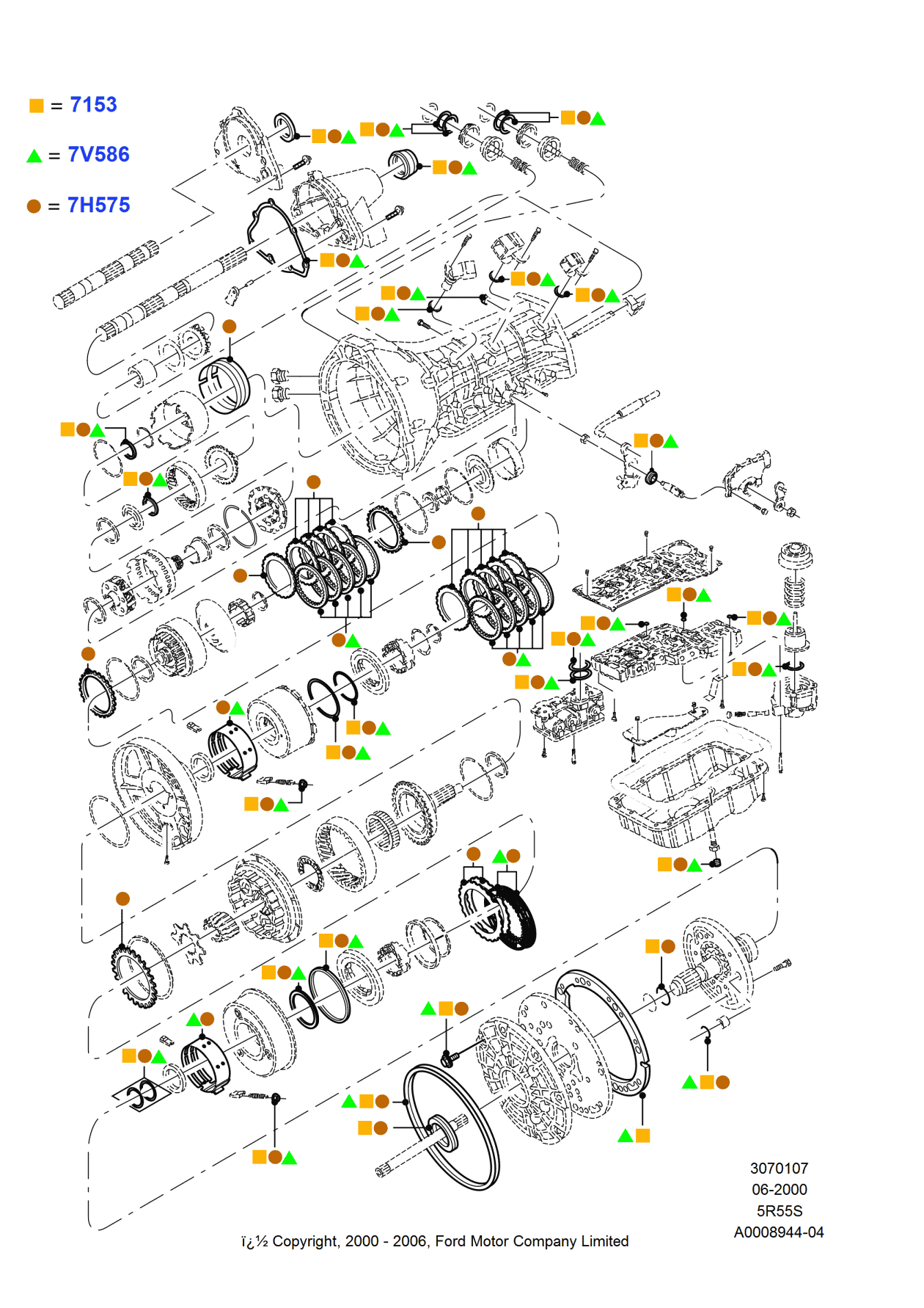 Ford 3U2Z-7V586-D Kit - Overhaul - Less Steel Plates