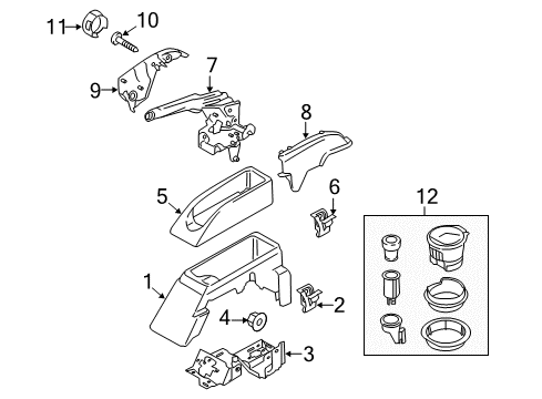 Ford LK4Z-2A635-C CABLE ASY - PARKING BRAKE