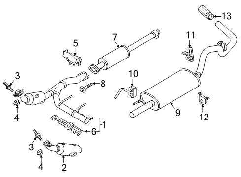 2020 Ford F-150 Exhaust Components Diagram 6