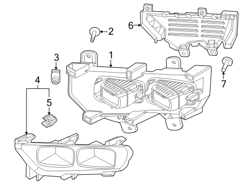 2021 Ford F-150 LAMP ASY - FOG - FRONT Diagram for ML3Z-15200-C