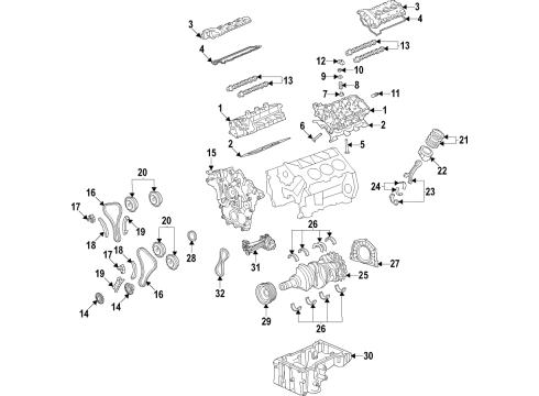 2022 Lincoln Aviator BRACKET - ENGINE FRONT SUPPORT Diagram for L1MZ-6028-H