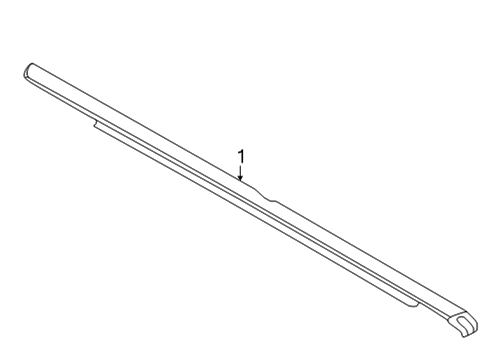 2023 Ford Bronco Exterior Trim - Rear Door Diagram