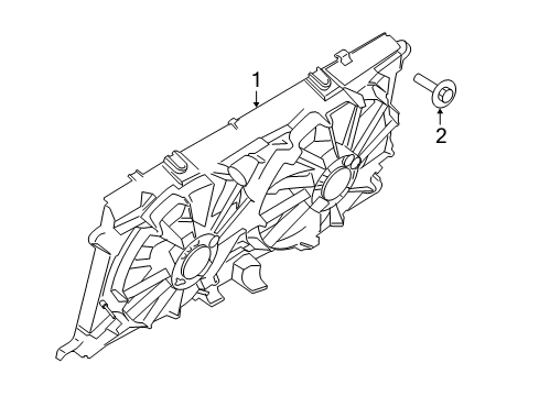 2020 Lincoln Navigator Cooling System, Radiator, Water Pump, Cooling Fan Diagram 1