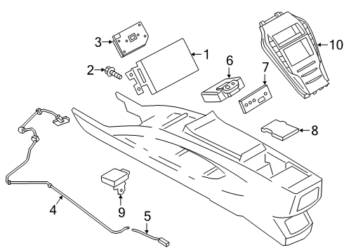 2020 Lincoln MKZ A/C & Heater Control Units Diagram 1