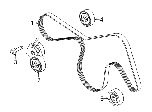 2020 Ford F-150 Belts & Pulleys Diagram 1