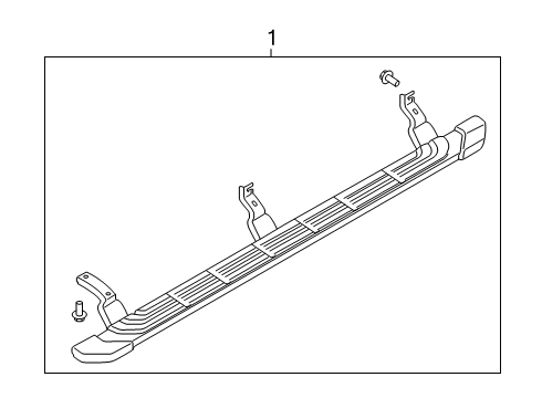 2020 Ford Ranger Running Board Diagram 1