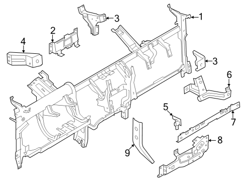 2024 Ford Expedition Instrument Panel Components Diagram 3