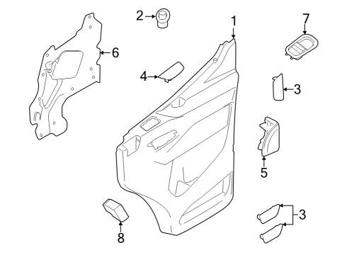 2022 Ford E-Transit Front Door Diagram 2