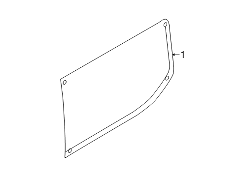 2020 Ford Transit 250 Side Panel - Glass & Hardware Diagram 2