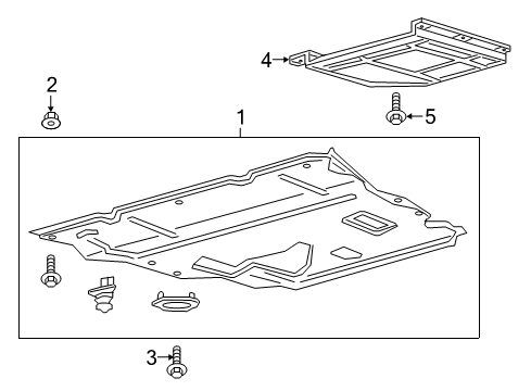 2020 Lincoln Continental Under Cover & Splash Shields Diagram