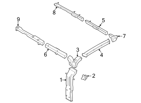 2020 Ford Transit 250 Ducts & Louver Diagram 2
