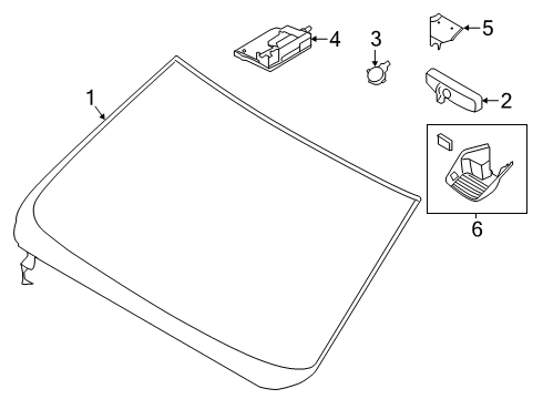 2021 Ford Ranger Wipers Diagram 1