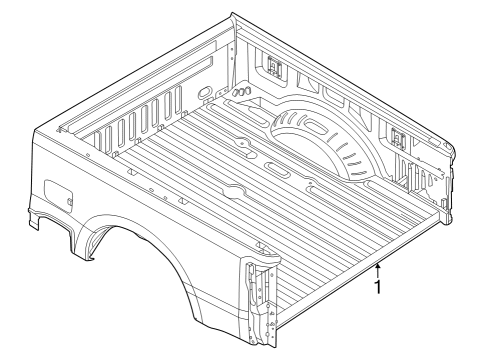 2023 Ford F-250 Super Duty Box Assembly Diagram 2