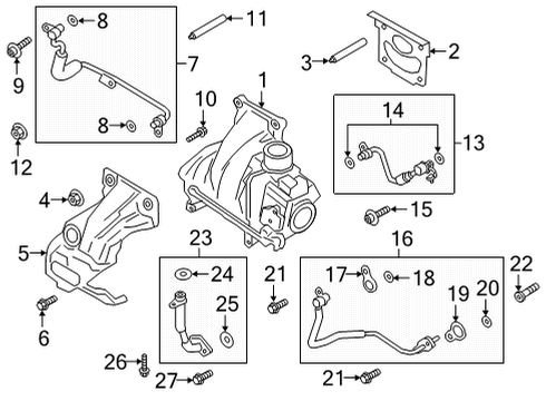 2023 Ford Bronco Turbocharger & Components Diagram 1