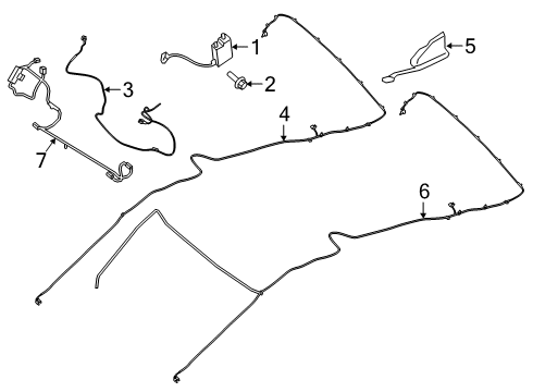 2022 Ford Transit Connect Antenna & Radio Diagram 1