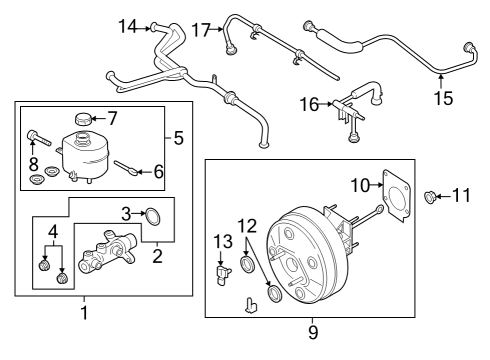 2023 Ford F-250 Super Duty Dash Panel Components Diagram 3