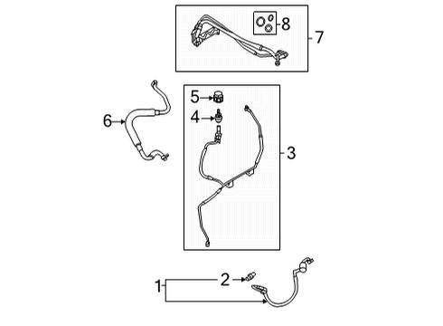 2023 Ford Transit 150 Condenser, Compressor & Lines Diagram 4