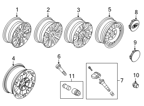 2020 Ford Ranger Wheels Diagram 3