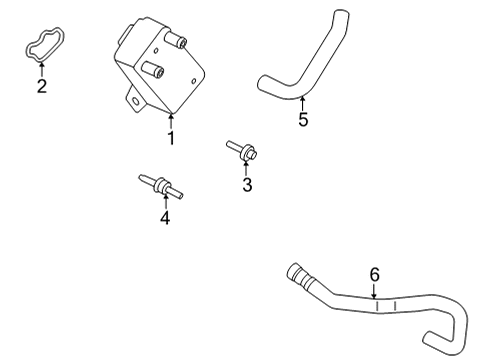 2023 Ford Bronco Oil Cooler Diagram 1