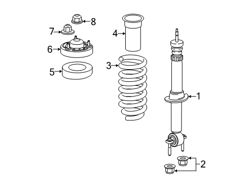 2020 Ford F-150 Struts & Components - Front Diagram 3