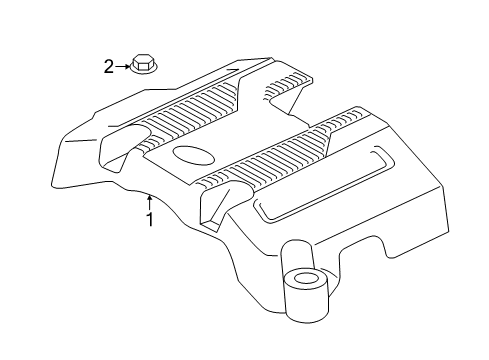 2020 Ford F-150 Engine Appearance Cover Diagram 4