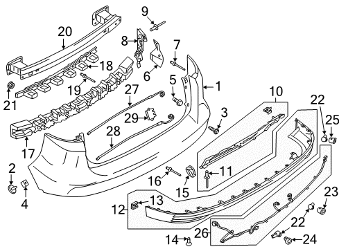 1990 Ford F-250 Sensor Assembly Diagram for CJ5Z-14F680-G