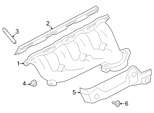 2023 Ford F-250 Super Duty Exhaust Manifold Diagram 2