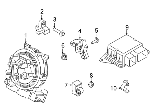 2023 Ford Bronco Air Bag Components Diagram 2