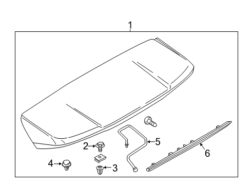 2022 Ford Edge Rear Spoiler Diagram