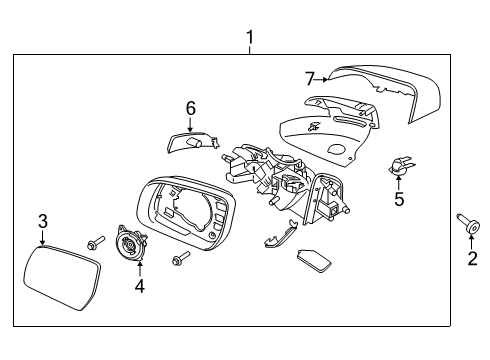 2023 Ford Ranger Mirrors Diagram 2