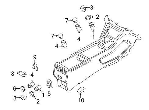 2020 Lincoln Continental Center Console Diagram 3