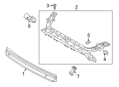 1990 Mercury Topaz REINFORCEMENT Diagram for FR3Z-8A284-E