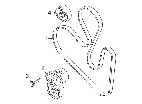 2020 Lincoln Continental Belts & Pulleys Diagram 1