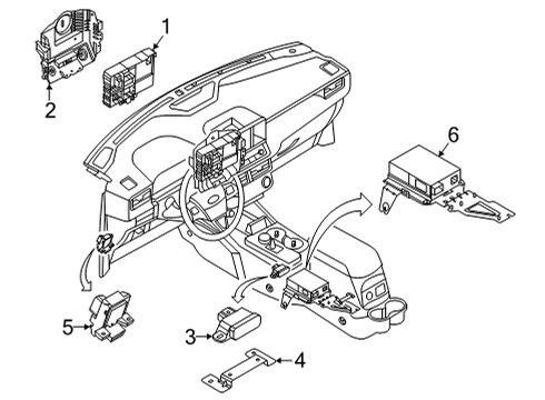 2022 Ford Maverick MODULE - SMART DATA LINK Diagram for NZ6Z-14F642-A