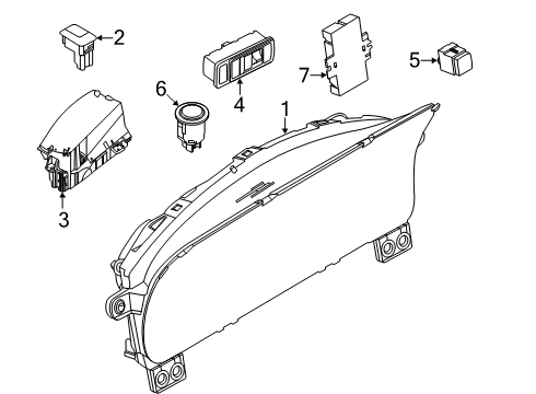 2022 Lincoln Aviator SWITCH ASY - SOLENOID CONTROL Diagram for LC5Z-10B776-AA