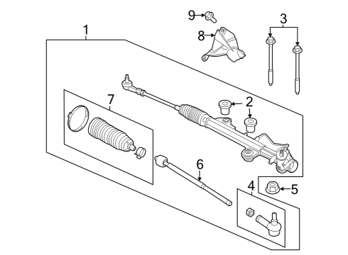 2022 Ford Transit 350 Steering Column & Wheel, Steering Gear & Linkage Diagram 2